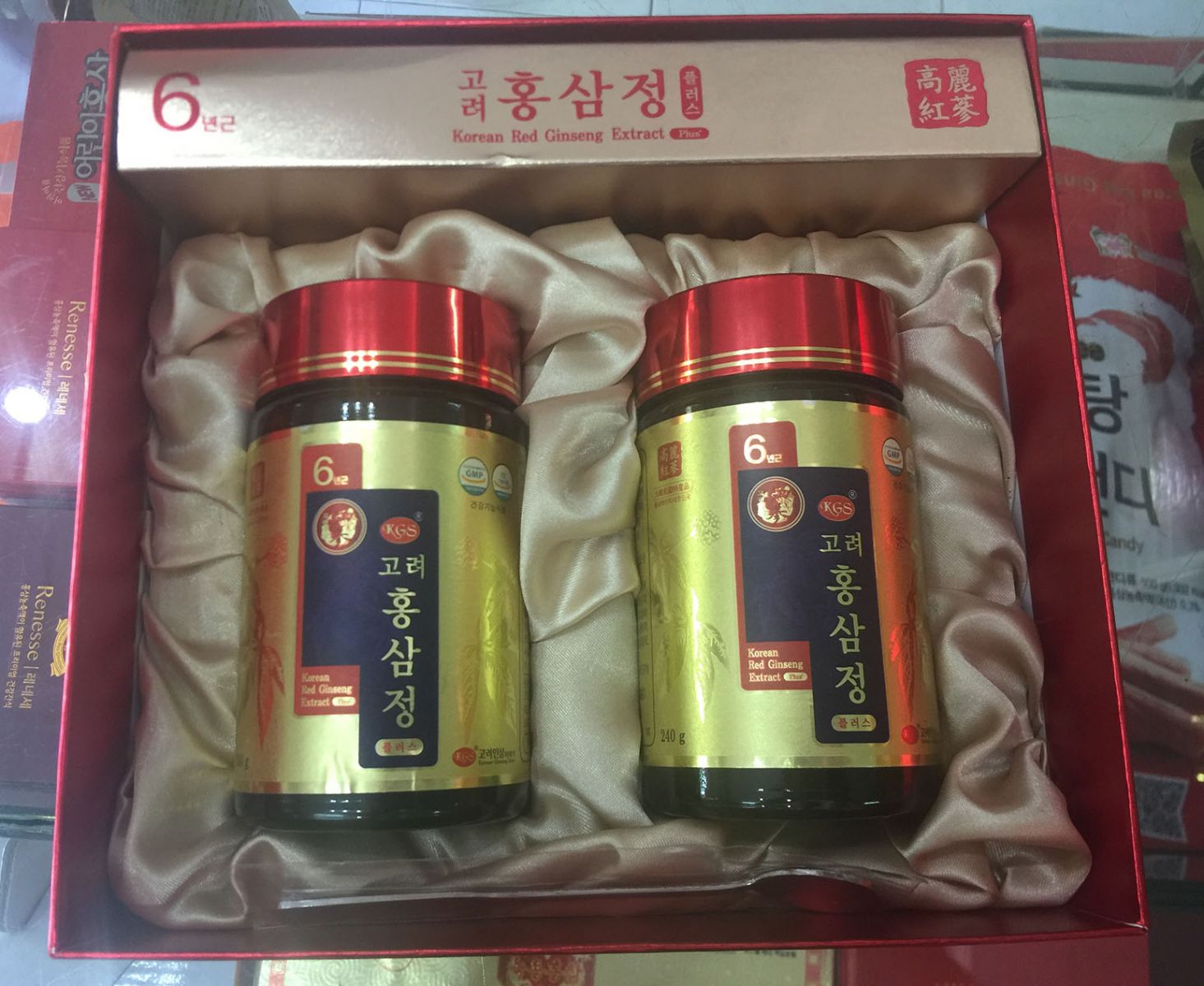 Cao hồng sâm 6 năm tuổi KGS Hàn Quốc hộp 2 lọ x 240g