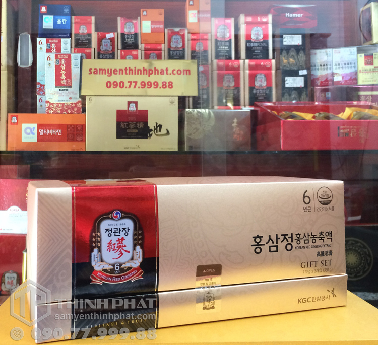 Cao tinh chất hồng sâm 6 năm tuổi 100% KGC hộp quà tặng 3 lọ x 110g - Cheong Kwan Jang