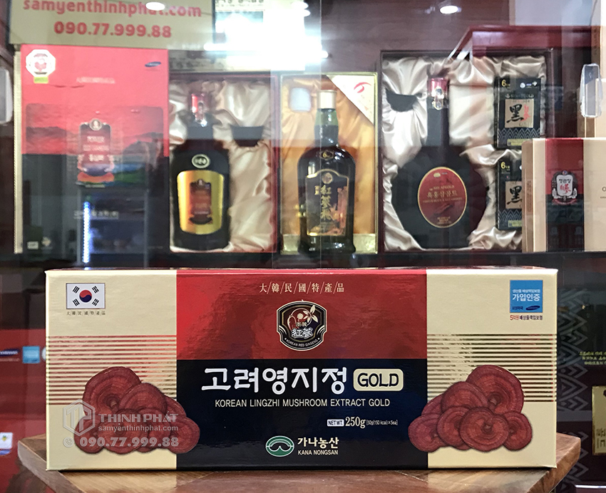 Cao linh chi Kana Hàn Quốc hộp 5 lọ x 50g