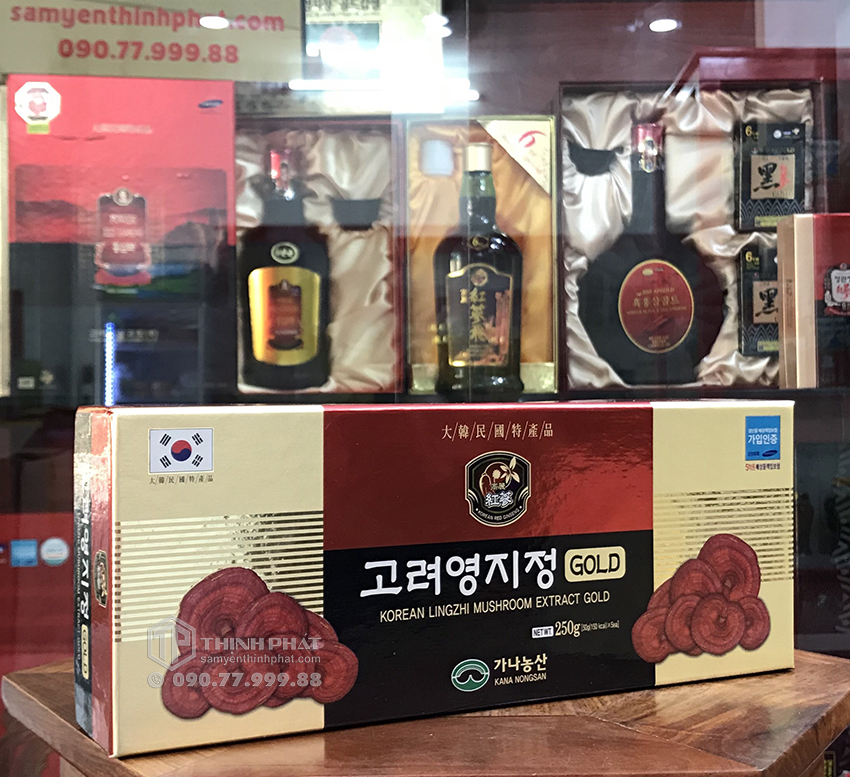 Cao linh chi Kana Hàn Quốc hộp 5 lọ x 50g