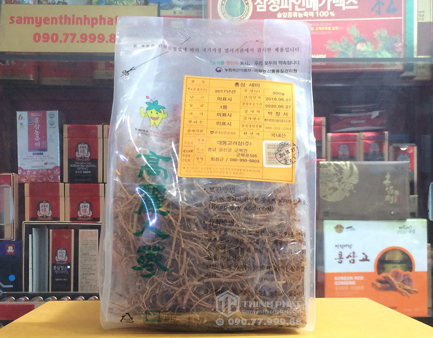 Rễ Hồng Sâm khô Daedong Hàn Quốc túi 300g