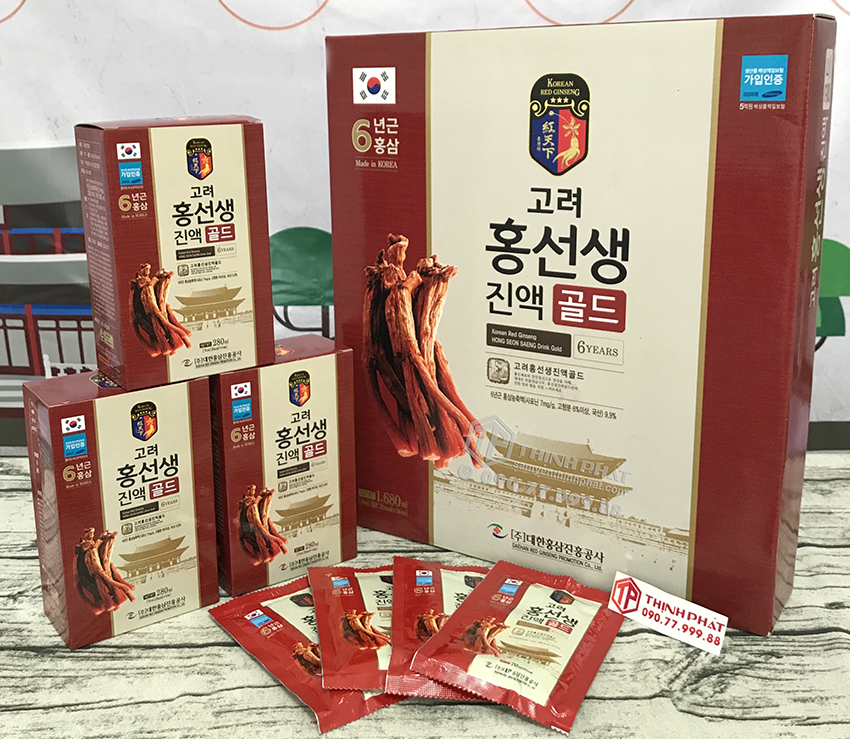 Nước hồng sâm Hàn Quốc Daehan hộp 24 gói x 70ml
