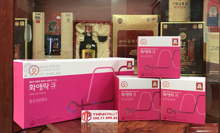 Viên hồng sâm KGC cho phụ nữ tuổi trung niên Hwa Ae Rak (Women Balance Q) 120 viên Viên hồng sâm KGC cho phụ nữ tuổi trung niên Hwa Ae Rak (Women Balance Q) 120 viên