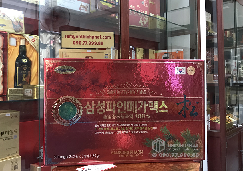 Viên tinh dầu thông đỏ Samsung Pine Mega Max Hàn Quốc cao cấp, Hỗ trợ điều trị mỡ máu hiệu quả
