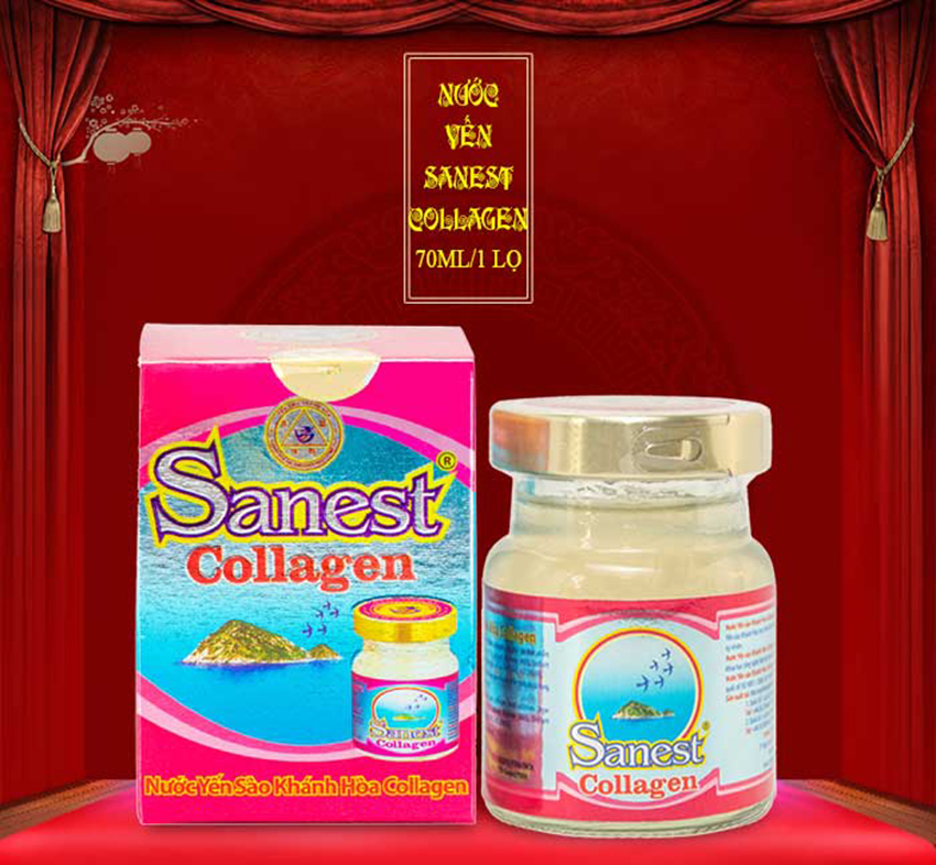 Yến Sào Sanest Collagen 1 lọ ( Yến Sào Khánh Hòa)