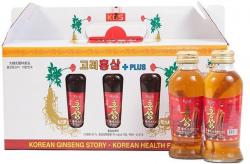 Nước hồng sâm Hàn Quốc chính hãng KGS hộp 10 chai có củ sâm tươi