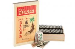 Trà hồng sâm Hàn Quốc hộp gỗ 100 gói