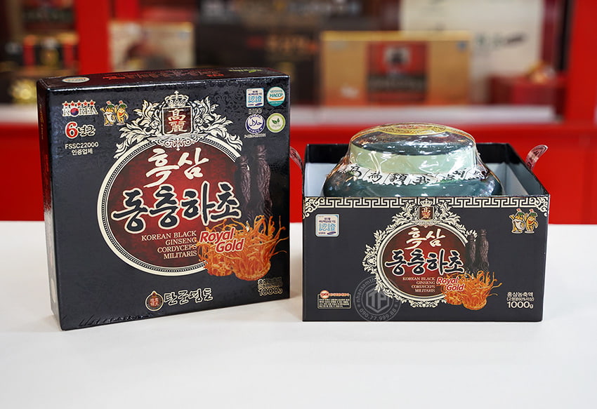 Cao hắc sâm đông trùng hạ thảo Hàn Quốc chính hãng hủ sành 1 kg