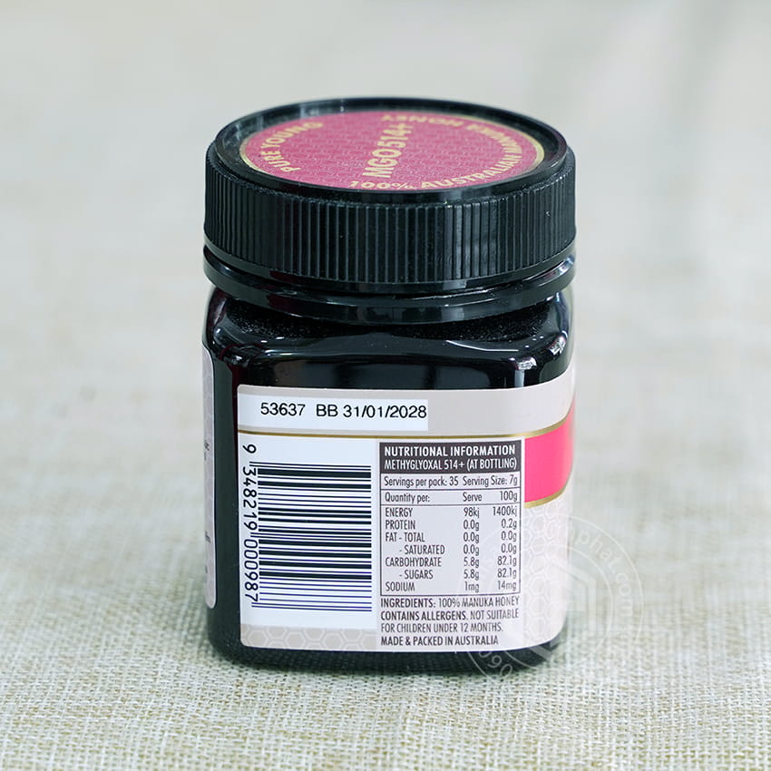 Mật ong manuka 514+ 250g nhập khẩu từ Úc Mật ong manuka 514+ 250g nhập khẩu từ Úc