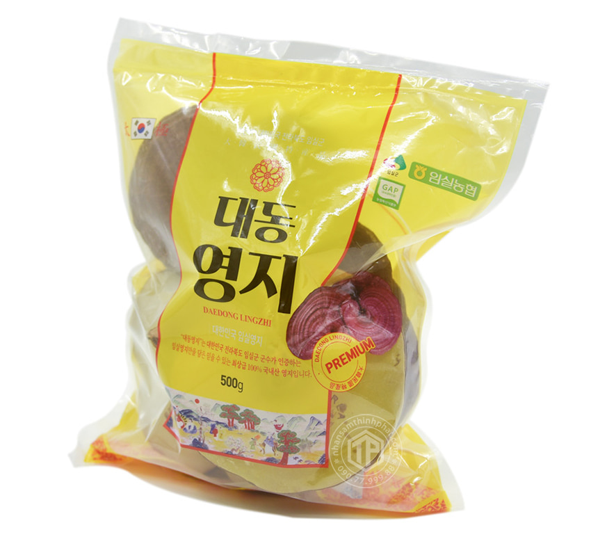 Nấm Linh Chi Hàn Quốc Daedong Premium túi 500g