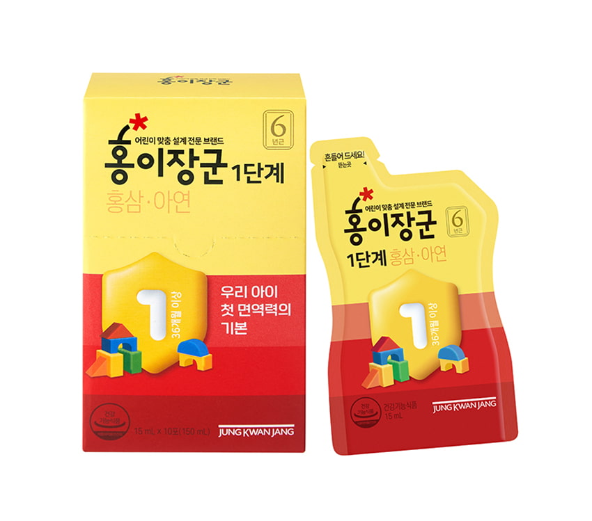 Nước hồng sâm Baby cao cấp cho trẻ em 3 - 4 tuổi Sâm Chính phủ KGC Cheong Kwan Jang hộp 30 gói x 15ml