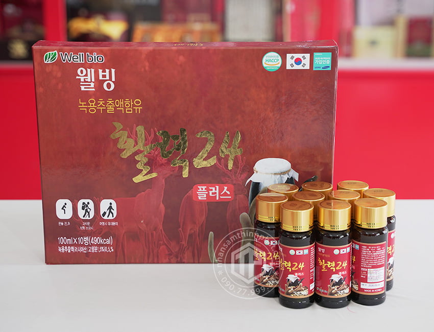 Nước hồng sâm nhung hươu Hàn Quốc 10 chai x 100ml