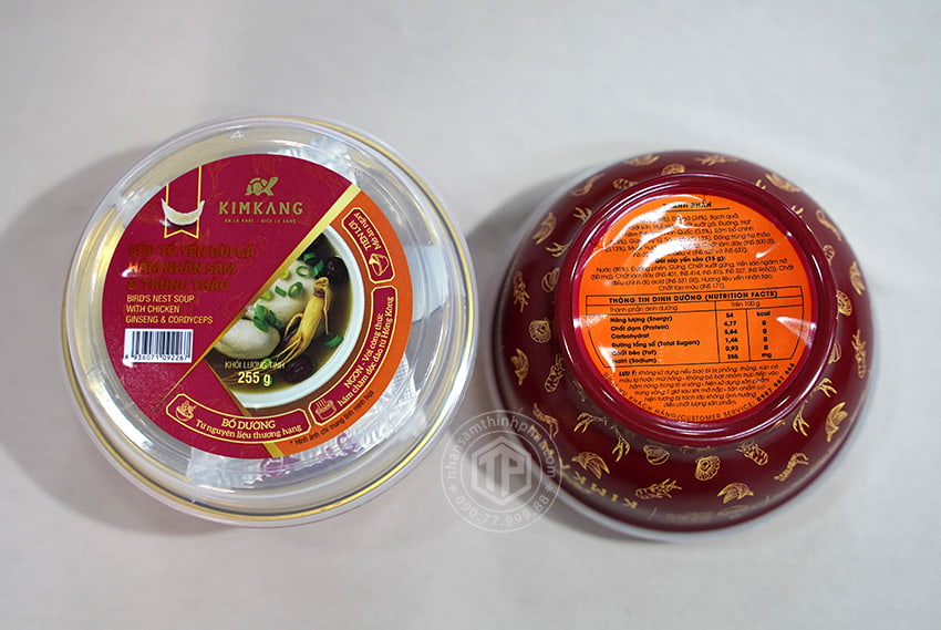 Súp tổ yến đùi gà nhân sâm đông trùng 1 chén Súp tổ yến đùi gà nhân sâm đông trùng 1 chén