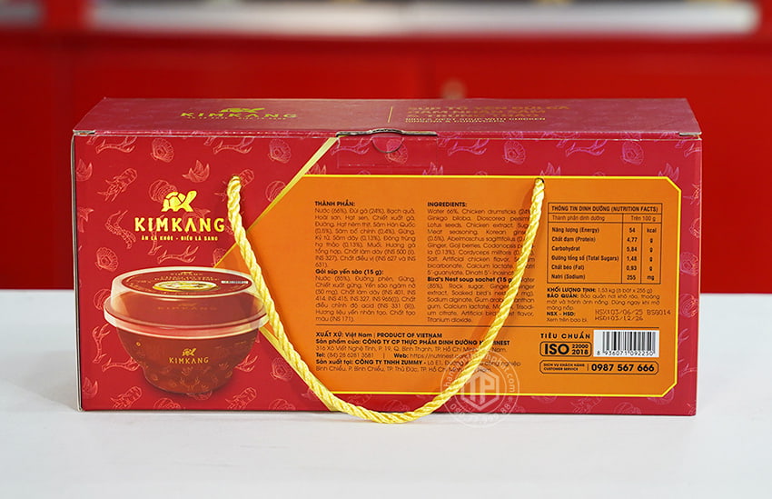 Súp tổ yến đùi gà nhân sâm đông trùng hộp 6 chén x 255g Súp tổ yến đùi gà nhân sâm đông trùng hộp 6 chén x 255g