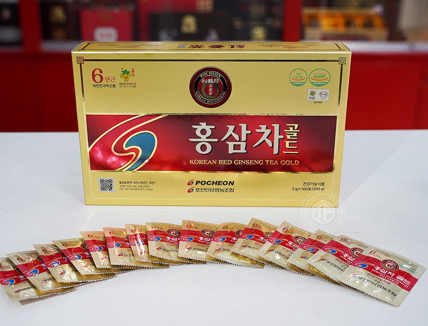 Trà hồng sâm Hàn Quốc Pocheon hộp 100 gói