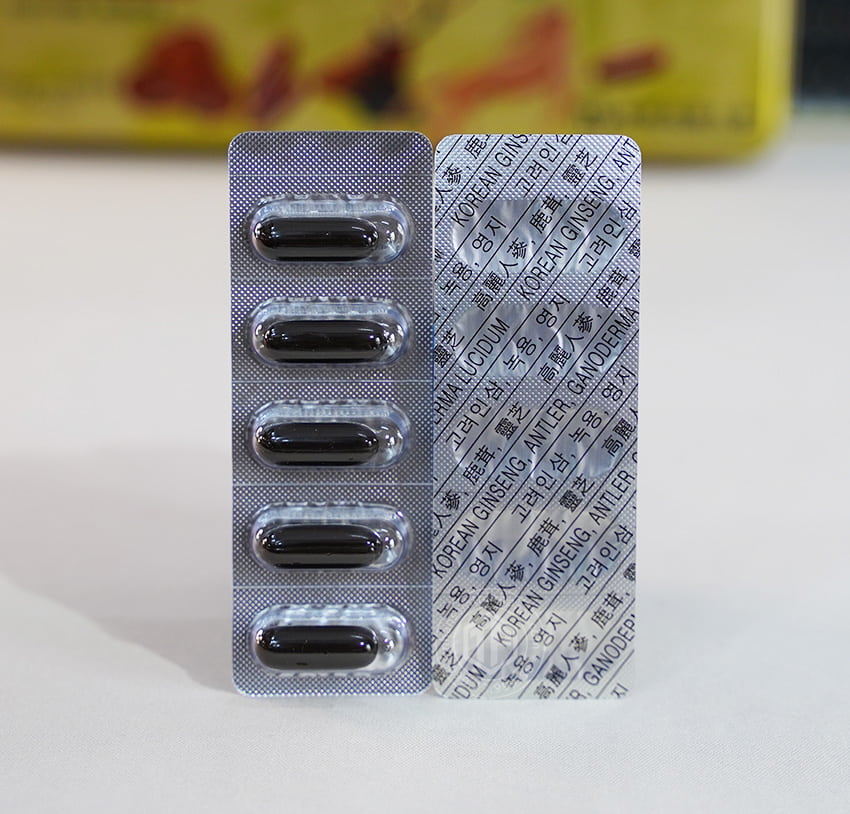 Viên sâm nhung linh chi Hàn Quốc Gold hộp 120 viên Dongwon