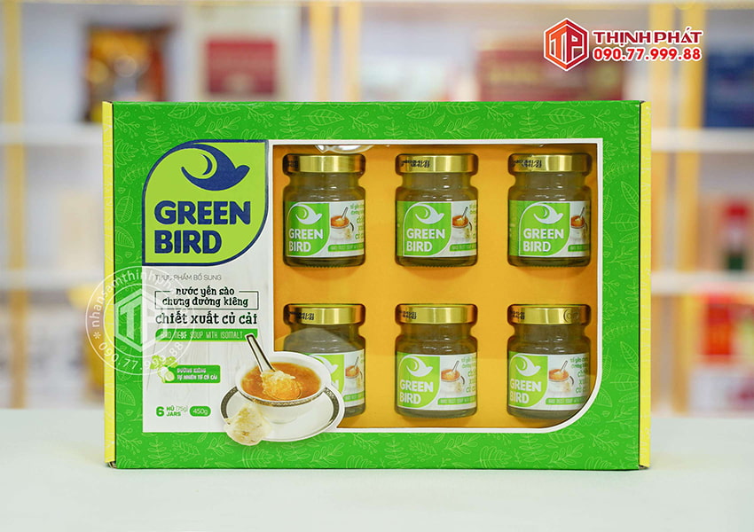 Yến chưng sẵn không đường 12% yến Green Bird Yến chưng sẵn không đường 12% yến Green Bird