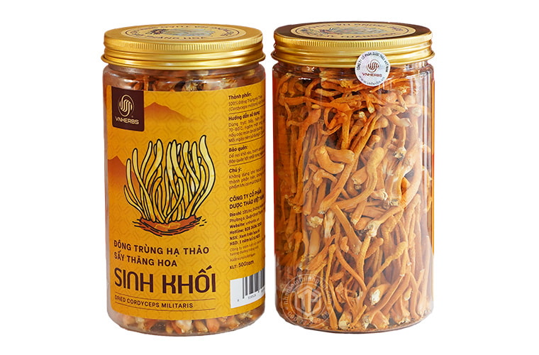Nấm đông trùng hạ thảo sợi khô lọ 50g - Trà đông trùng hạ thảo sợi khô