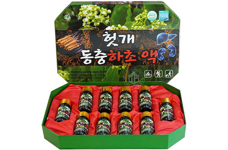 Nước bổ gan thanh lọc cơ thể Jeong Won Hàn Quốc hộp 10 chai x 100 ml