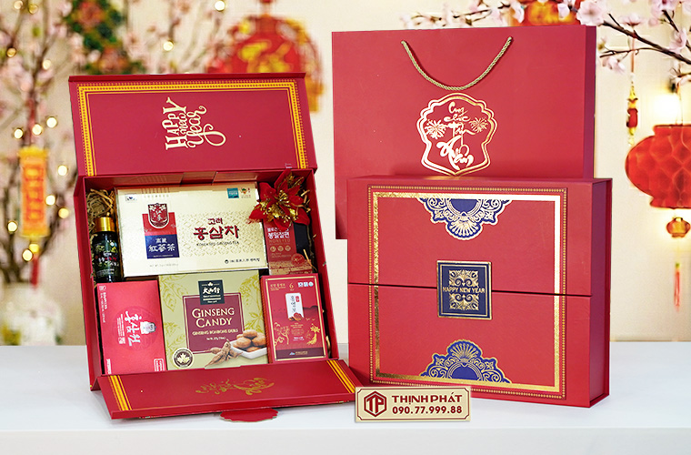 Hộp Quà Xuân Vạn Phúc - Set 63 - Hộp quà tặng tết cao cấp Xuân 2026