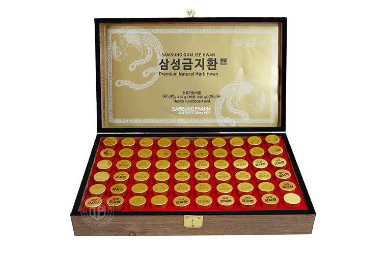 An cung ngưu hoàng hoàn Hàn Quốc tuần hoàn não hộp gỗ 60 viên