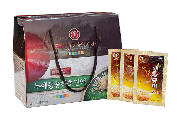 Nước đông trùng hạ thảo nhân sâm hộp 30 gói