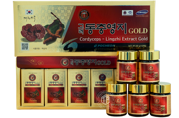 Cao linh chi đông trùng hạ thảo Hàn Quốc hộp 5 lọ
