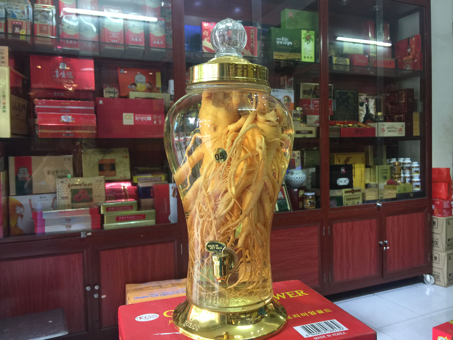 Cửa hàng bán nhân sâm tươi Hàn Quốc để ngâm rượu, hầm gà, ngâm mật ong tại Điện Biên Phủ, Vĩnh Yên