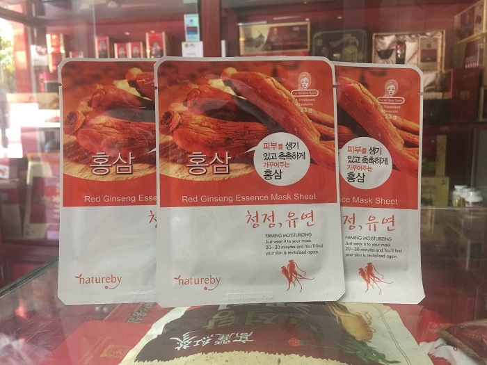 Tác dụng của mặt nạ hồng sâm Hàn Quốc đối với làn da phụ nữ